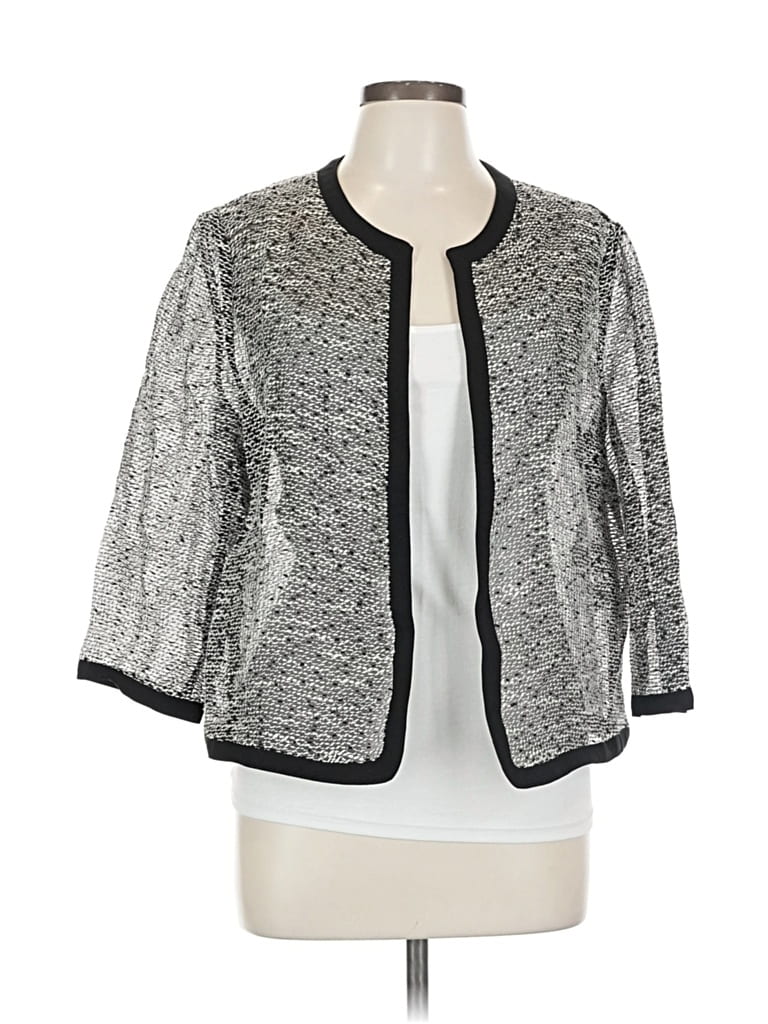Click to view more detailed imagery on our partner's website Pre-owned Anne Klein Jacket In Silver