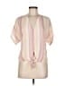Rails Stripes Pink Short Sleeve Blouse Size M - photo 1