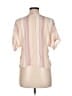 Rails Stripes Pink Short Sleeve Blouse Size M - photo 2