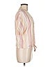 Rails Stripes Pink Short Sleeve Blouse Size M - photo 4