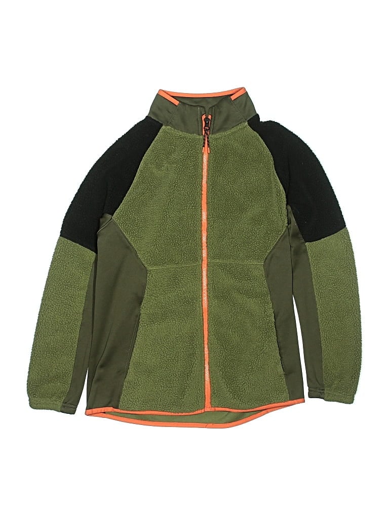 Pre-owned Active By Old Navy Kids' Fleece Jacket In Green