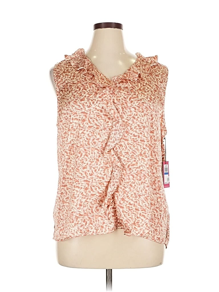 Pre-owned Vince Camuto Sleeveless Blouse In Orange