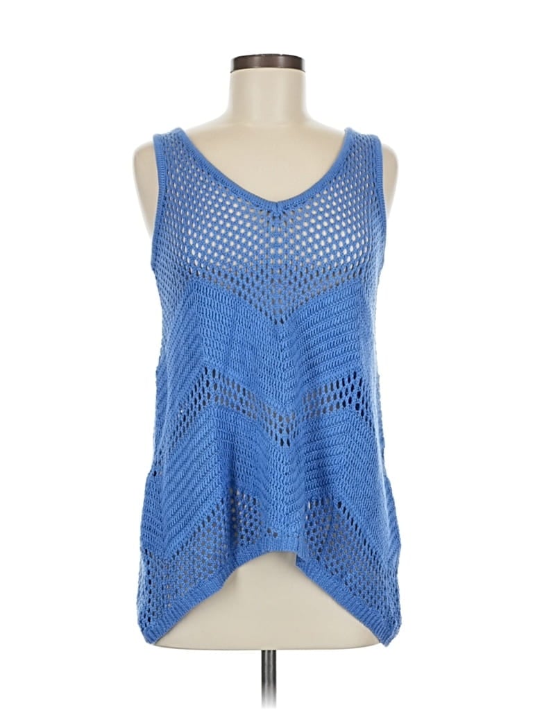 Pre-owned Charming Charlie Sweater Vest In Blue