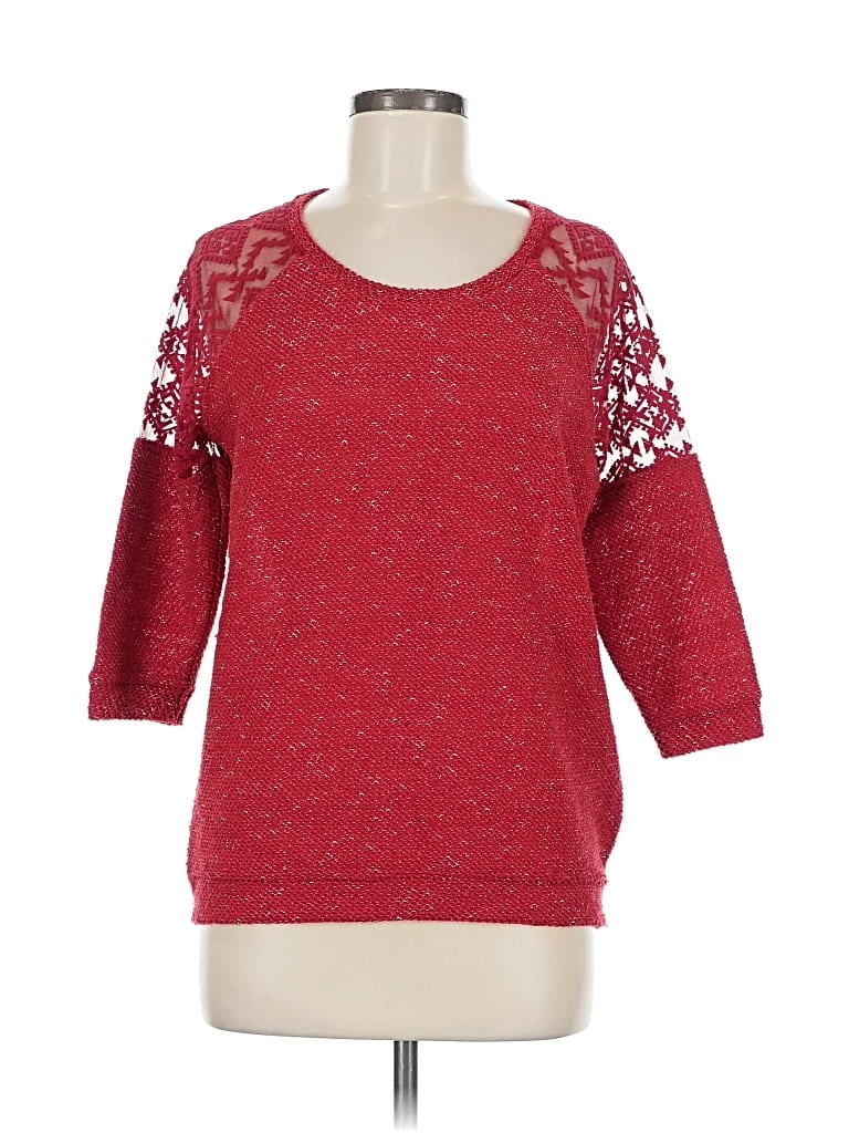 Click to view more detailed imagery on our partner's website Pre-owned Next 3/4 Sleeve Top Red Boatneck Tops