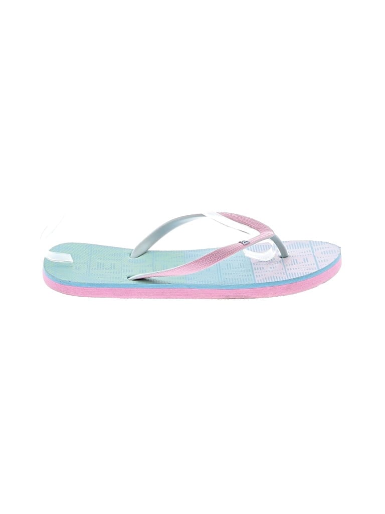 Pre-owned Assorted Brands Flip Flops In Blue