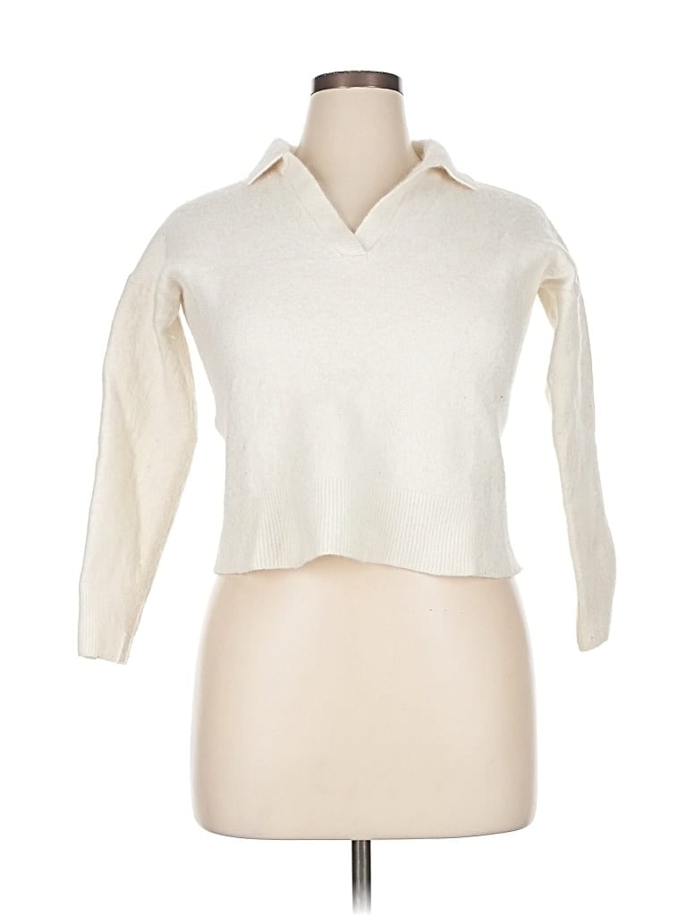 Pre-owned Banana Republic Pullover Sweater In White