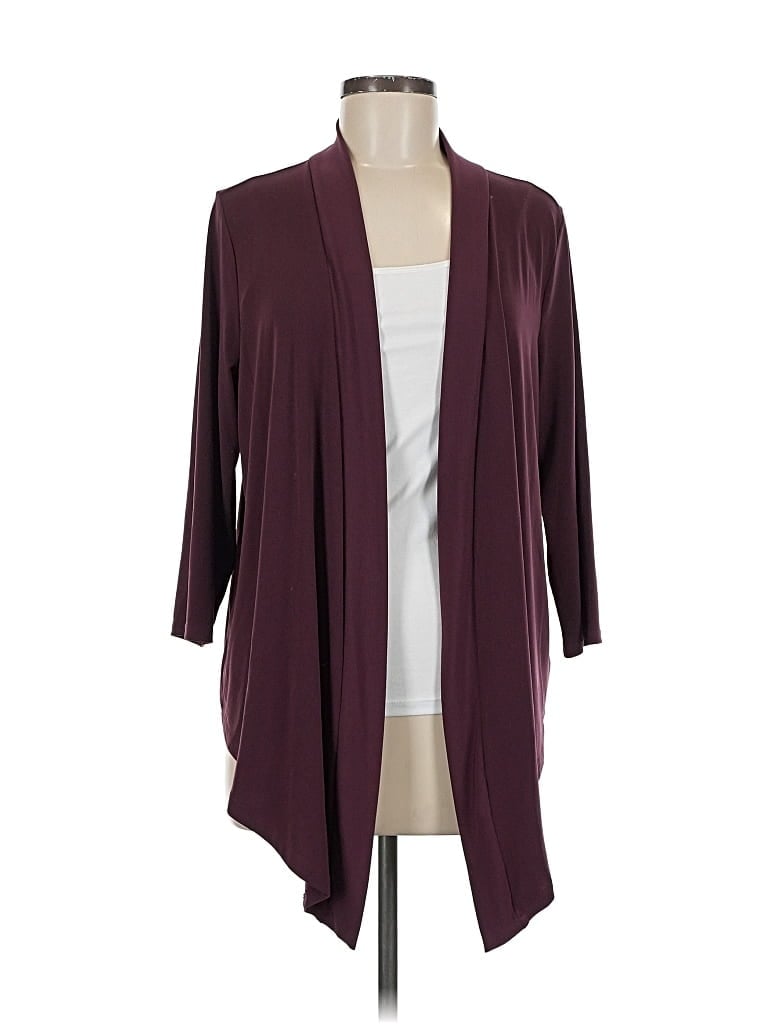 Pre-owned Torrid Cardigan Sweater In Burgundy