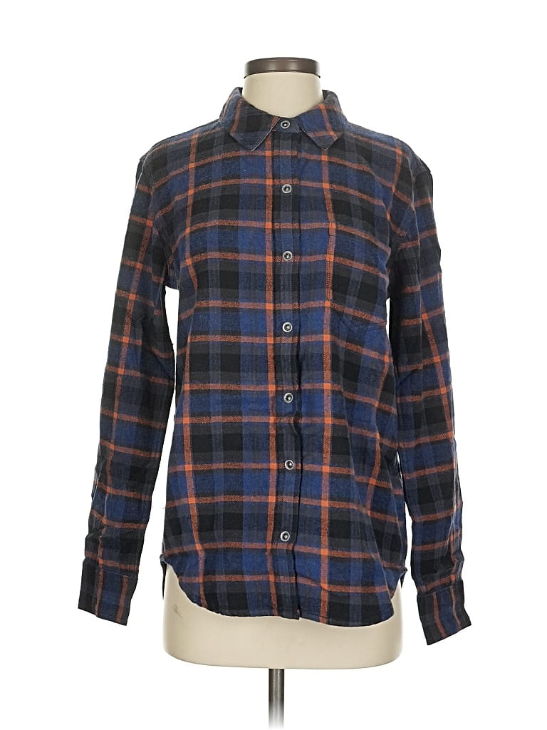 Pre-owned Prana Long Sleeve Button Down Shirt In Blue