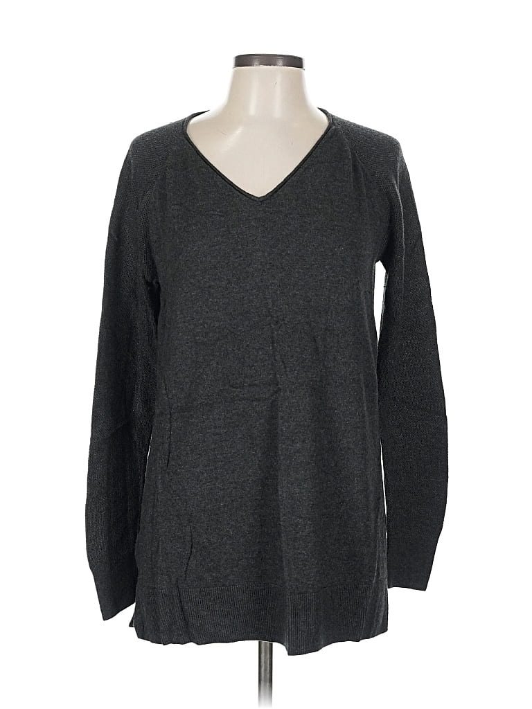 Pre-owned Ann Taylor Loft Outlet Pullover Sweater In Gray