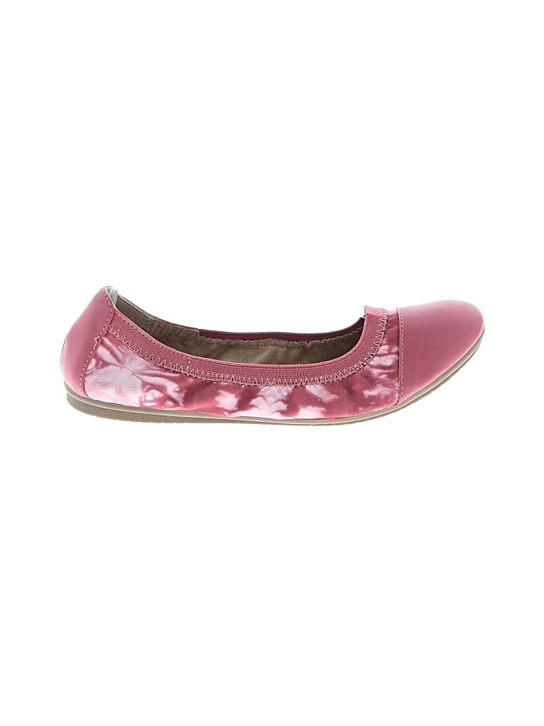 Pre-owned Assorted Brands Flats In Pink