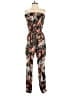 Assorted Brands 100% Polyester Graphic Black Jumpsuit Size S - photo 1