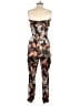Assorted Brands 100% Polyester Graphic Black Jumpsuit Size S - photo 2