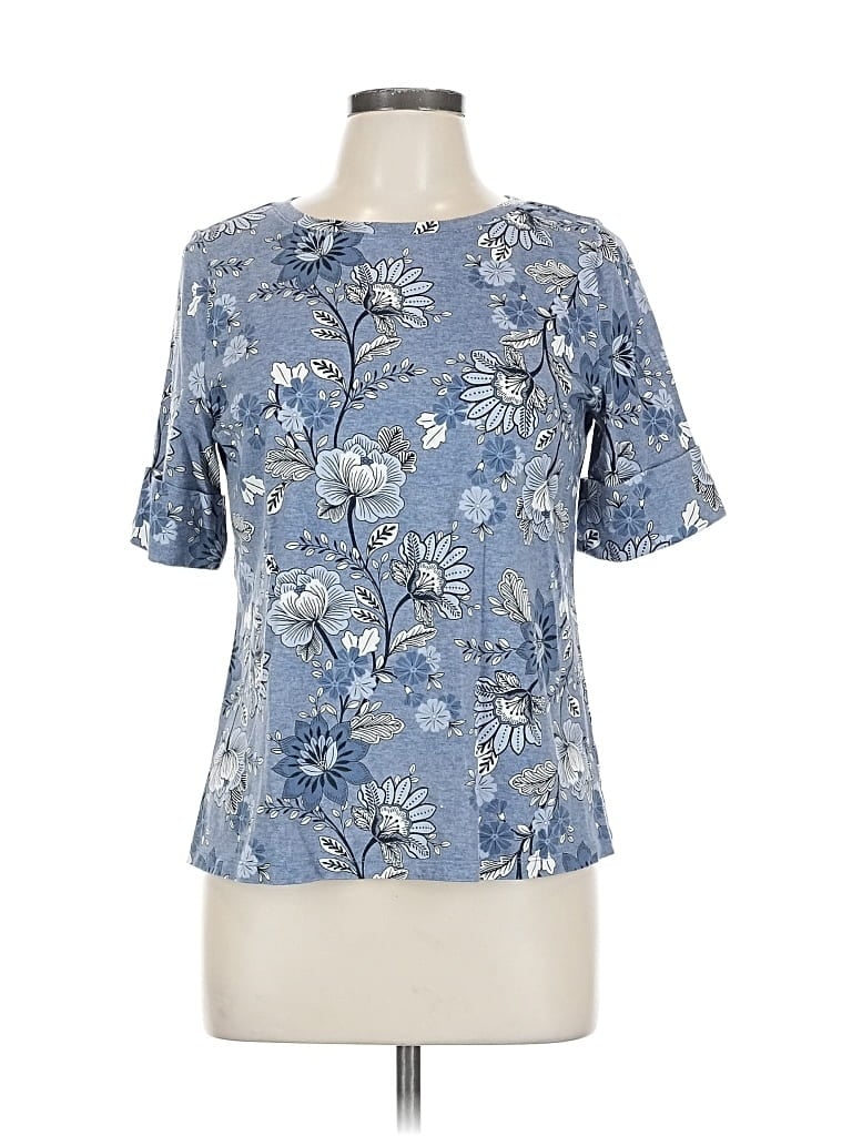 Click to view more detailed imagery on our partner's website Pre-owned Liz Claiborne Short Sleeve T-shirt In Blue