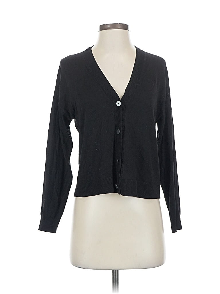 Pre-owned Mng Long Sleeve Blouse In Black