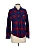 MICHAEL Michael Kors Plaid Red Blue Long Sleeve Button-Down Shirt Size S - photo 1