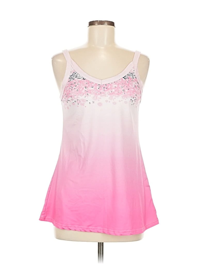 Pre-owned Unbranded Tank Top Pink Sweetheart Neckline Tops