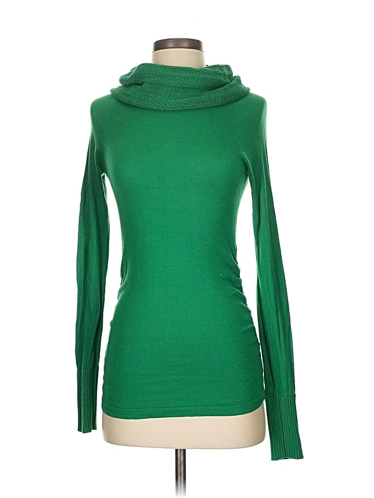 Pre-owned The Limited Turtleneck Sweater In Green