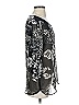 Chico's 100% Polyester Silver Black 3/4 Sleeve Blouse Size Sm (0) - photo 4
