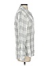 Rails 100% Rayon Checkered-gingham Gray Long Sleeve Button-Down Shirt Size S - photo 4