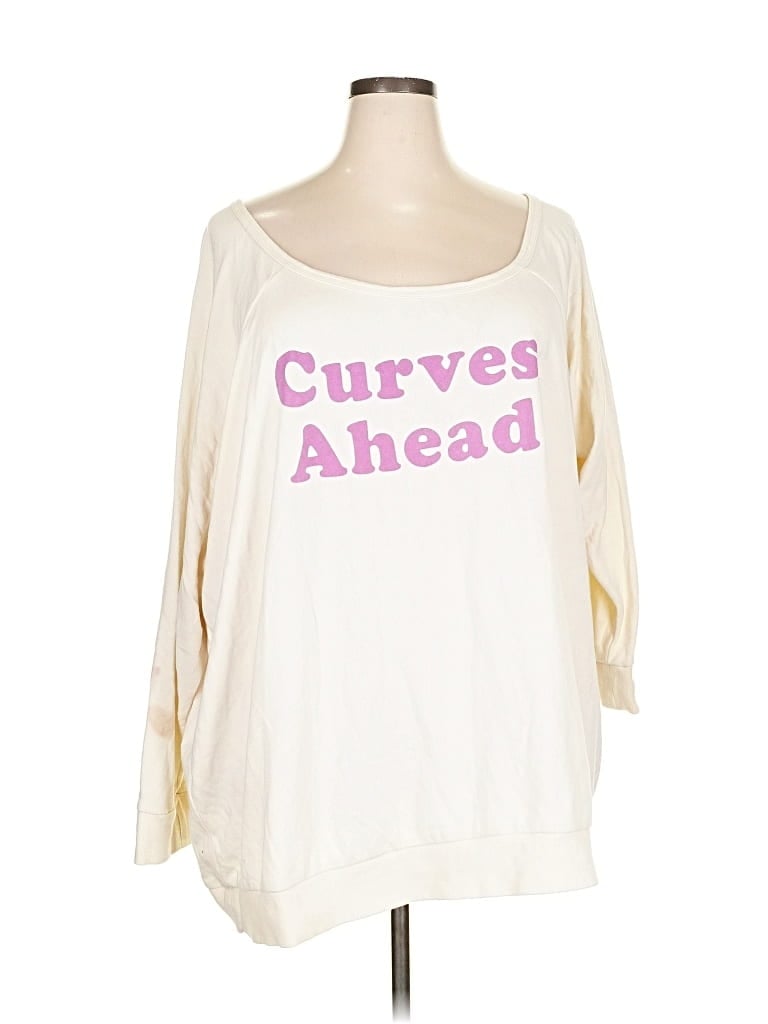 Pre-owned Torrid Sweatshirt In White