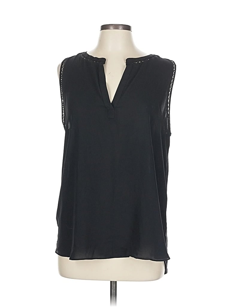 Pre-owned Ann Taylor Loft Sleeveless T-shirt In Black