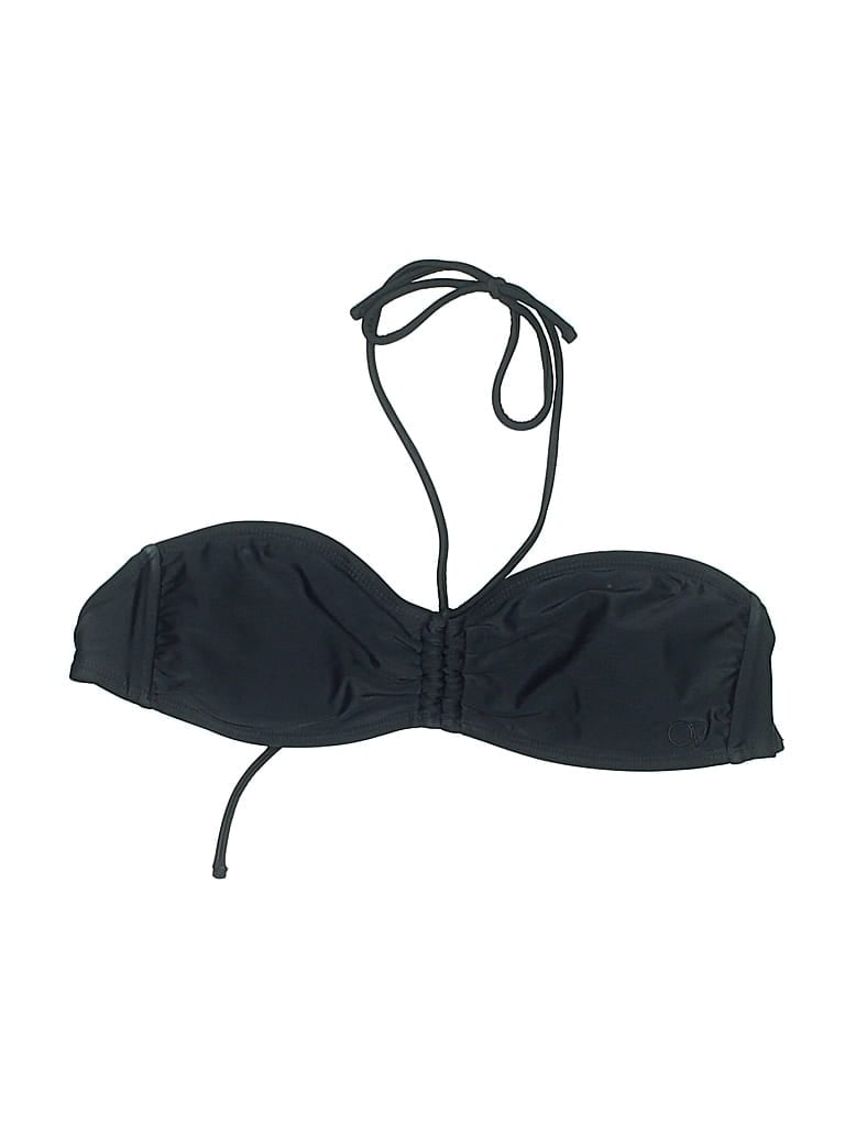 Pre-owned Op Swimsuit T Black Solid Pattern Swimwear