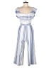 Joie 100% Cotton Stripes Blue Jumpsuit Size 2 - photo 1