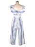 Joie 100% Cotton Stripes Blue Jumpsuit Size 2 - photo 2