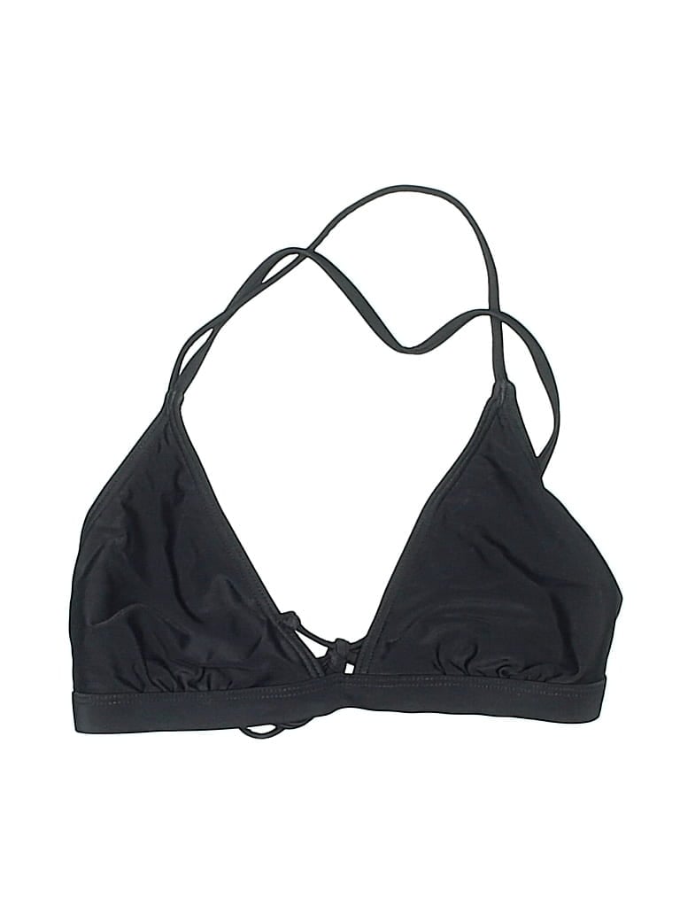 Pre-owned Rip Curl Swimsuit Top Black Solid Pattern Swimwear