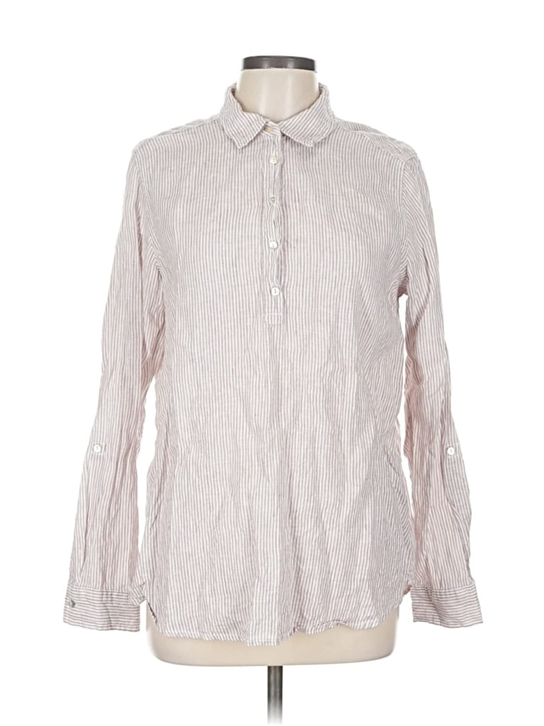 Click to view more detailed imagery on our partner's website Pre-owned Tahari Long Sleeve Button Down Shirt In White