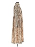 Charles Henry 100% Polyester Animal Print Tan Cocktail Dress Size XS - photo 4