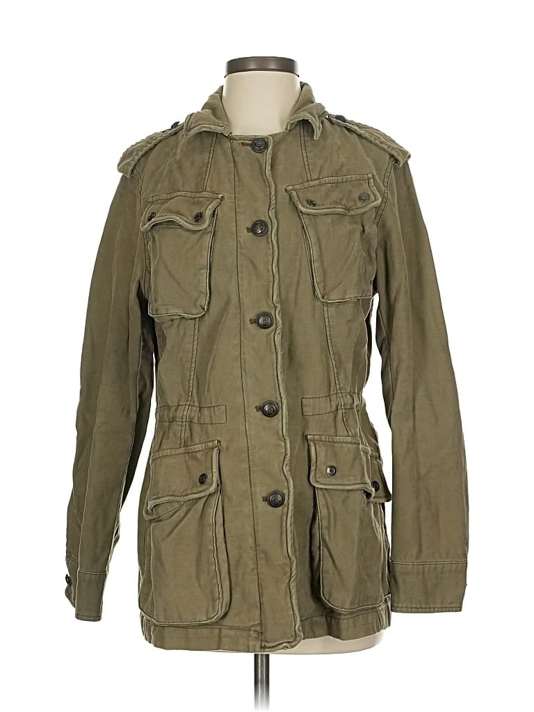 Pre-owned Free People Jacket In Green