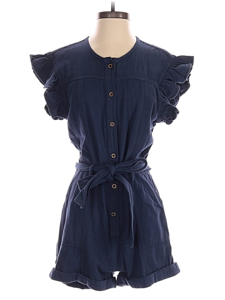 Pre-owned Day + Moon Romper In Blue