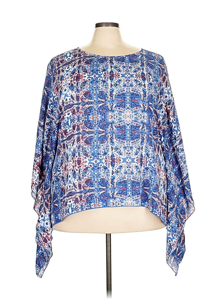 Pre-owned Cato Poncho In Blue