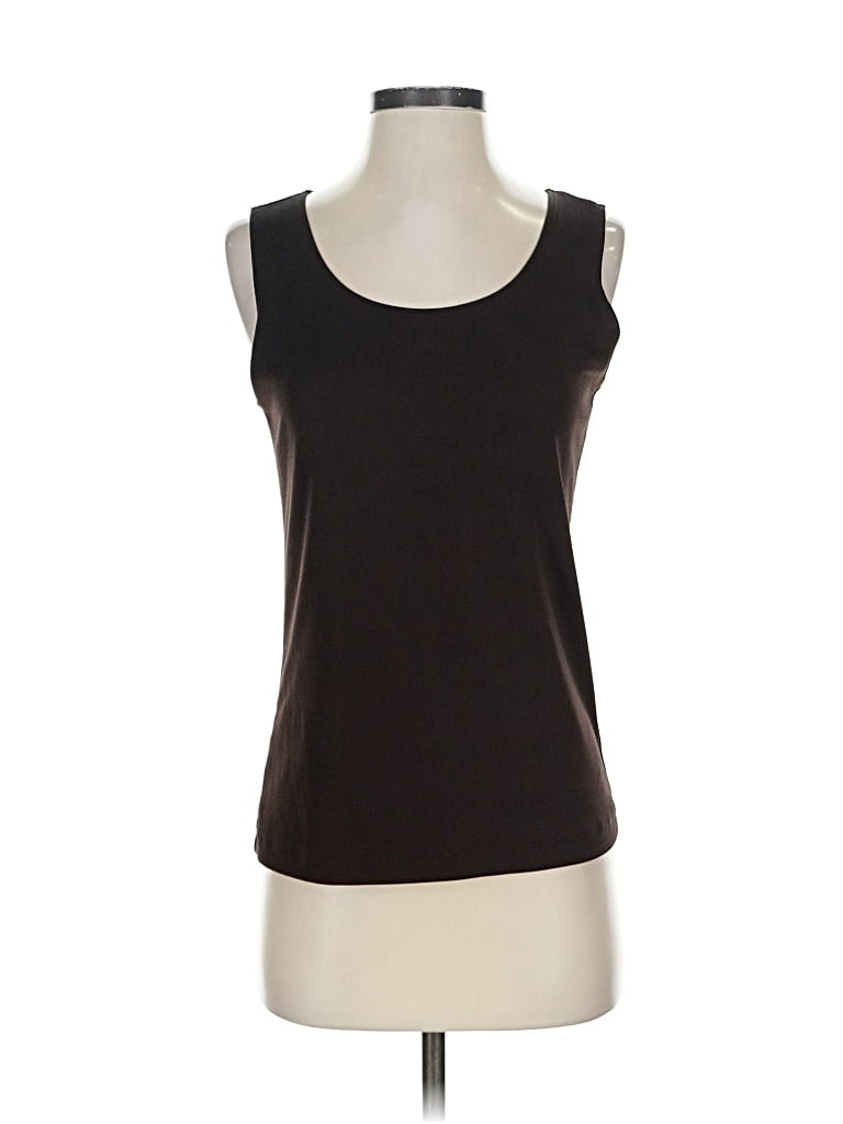 Pre-owned Easywear By Chico's Sleeveless Top Brown Scoop Neck Tops