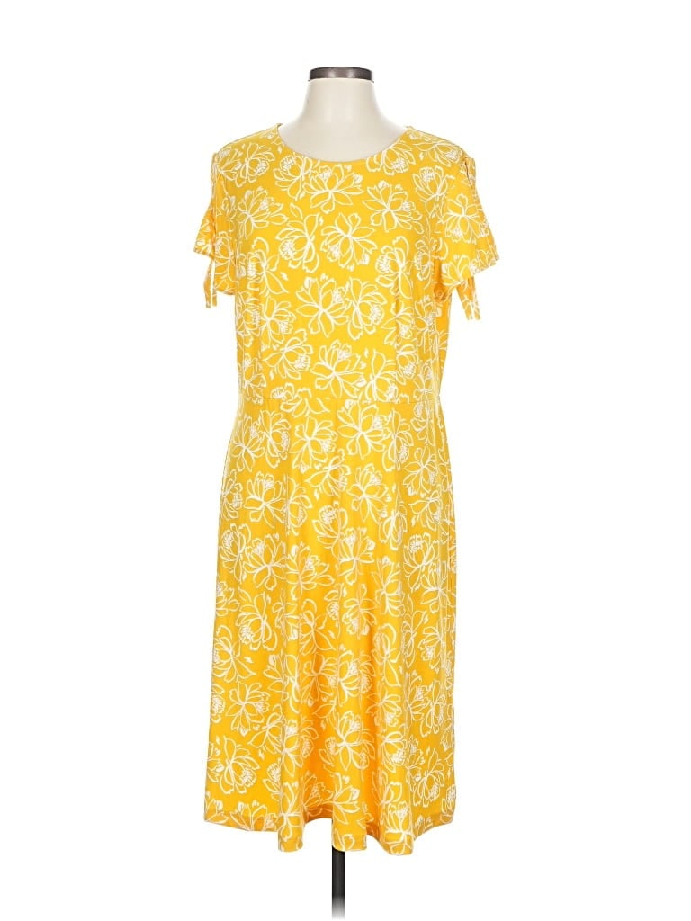 Pre-owned Ann Taylor Factory Casual Dress In Yellow