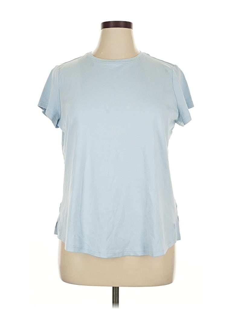 Pre-owned Isaac Mizrahi Live Short Sleeve T-shirt In Blue