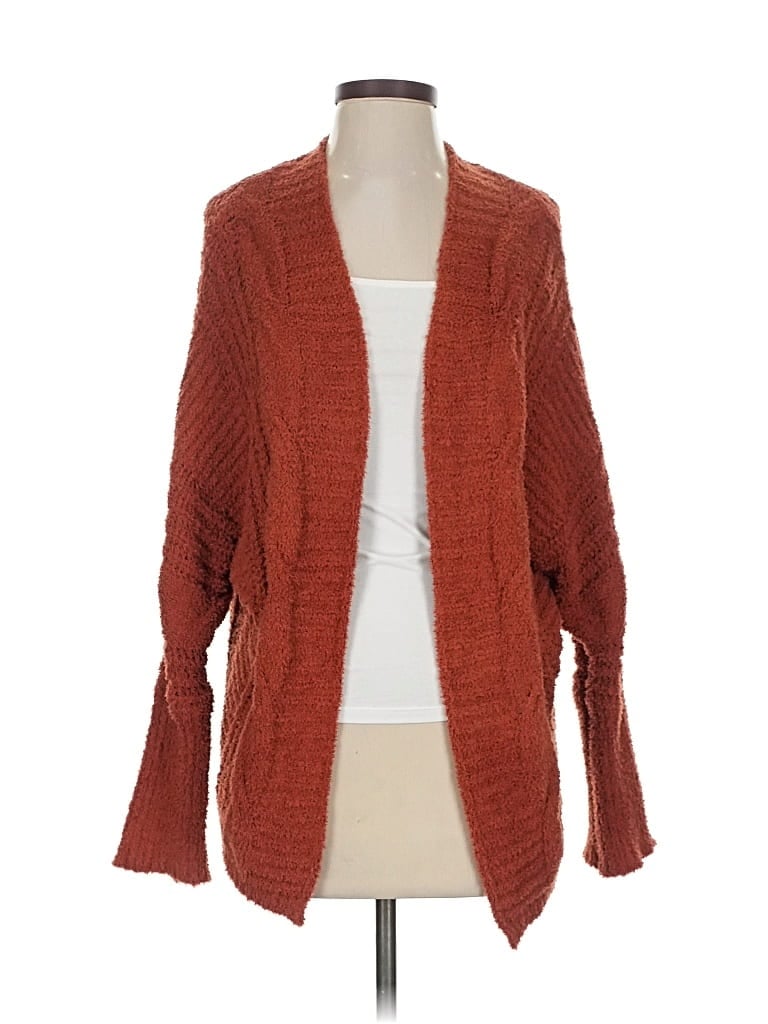 Pre-owned Grace & Lace Cardigan Sweater In Orange