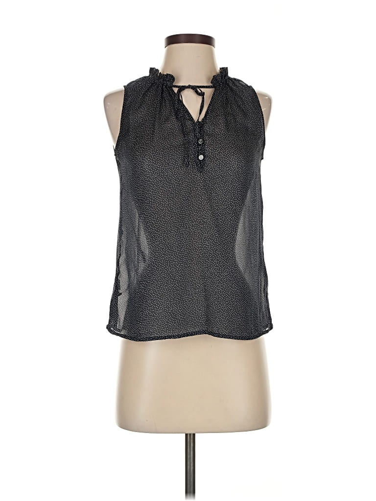 Pre-owned Ann Taylor Loft Sleeveless Blouse In Black