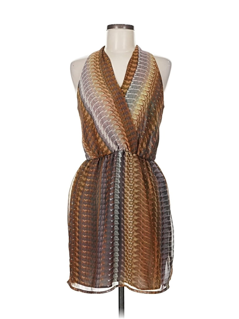 Pre-owned Forever 21 Contemporary Casual Dress In Brown