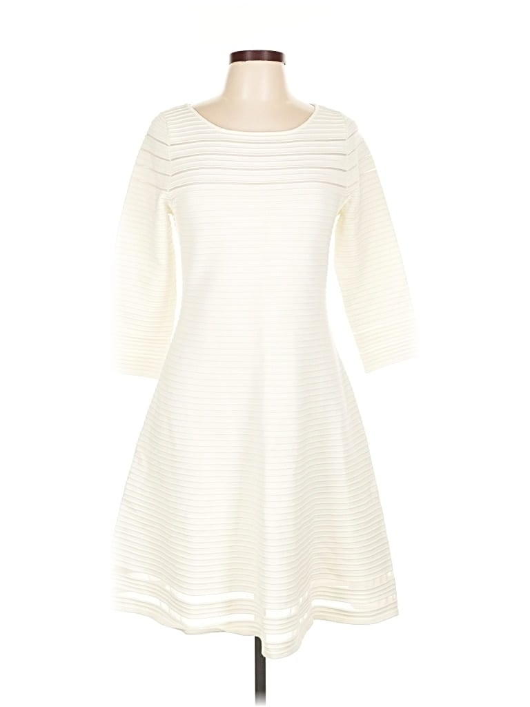Pre-owned Eliza J Casual Dress In White