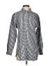 Susan Graver Checkered-gingham Black Long Sleeve Blouse Size XXS - photo 1