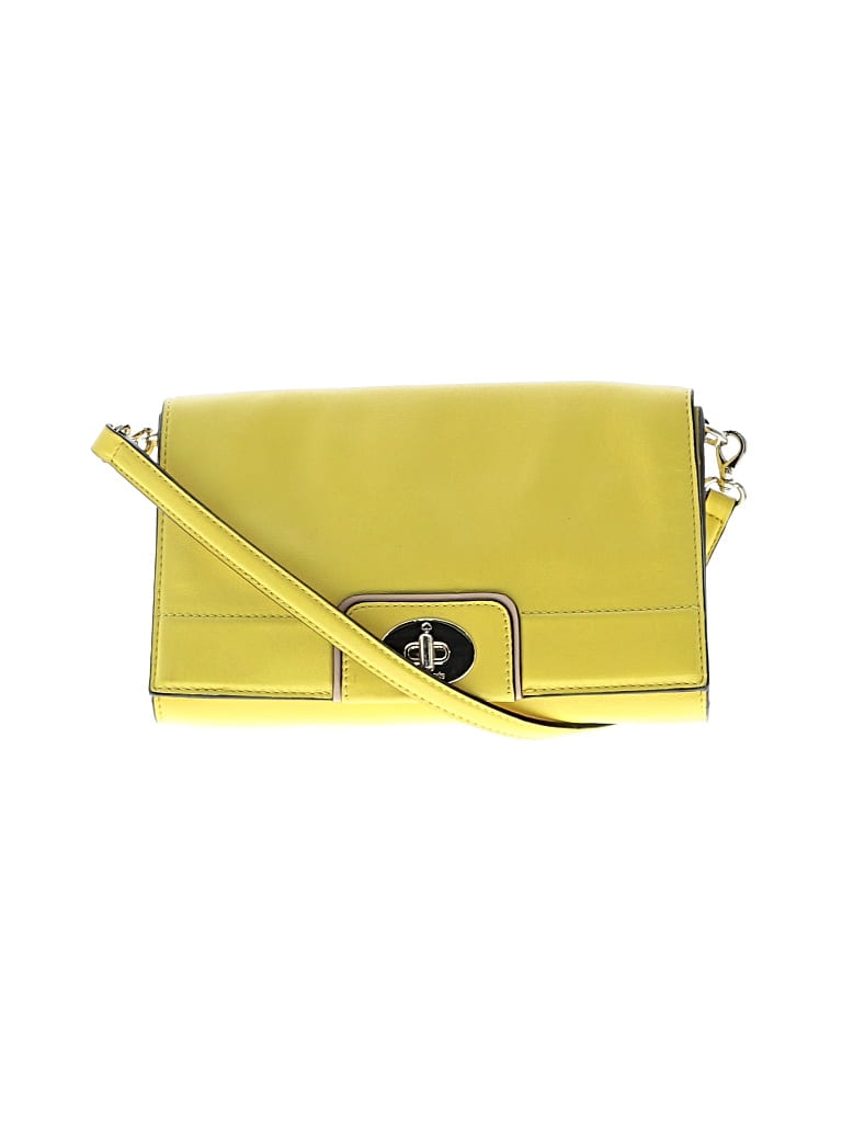 Pre-owned Kate Spade New York Leather Crossbody Bag In Yellow