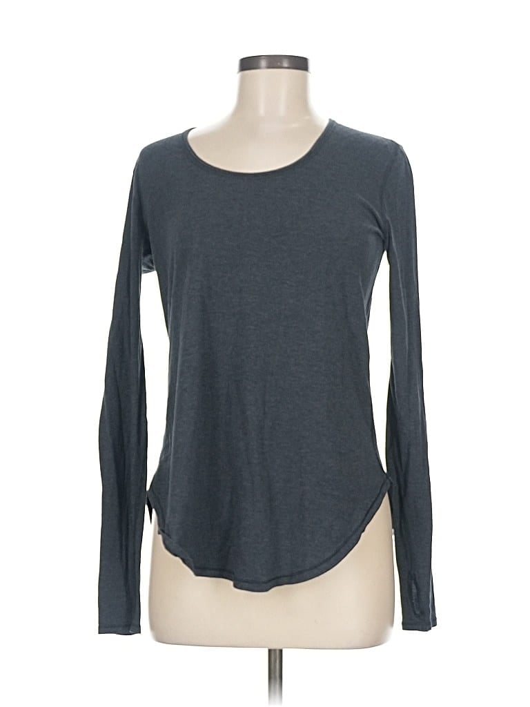 Pre-owned Lululemon Athletica Long Sleeve T-shirt In Gray