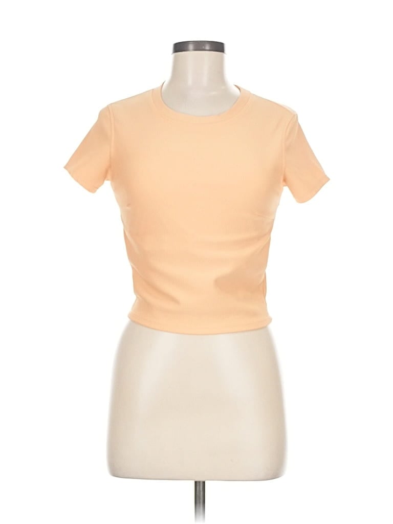 Pre-owned Move Theology Short Sleeve Turtleneck In Brown