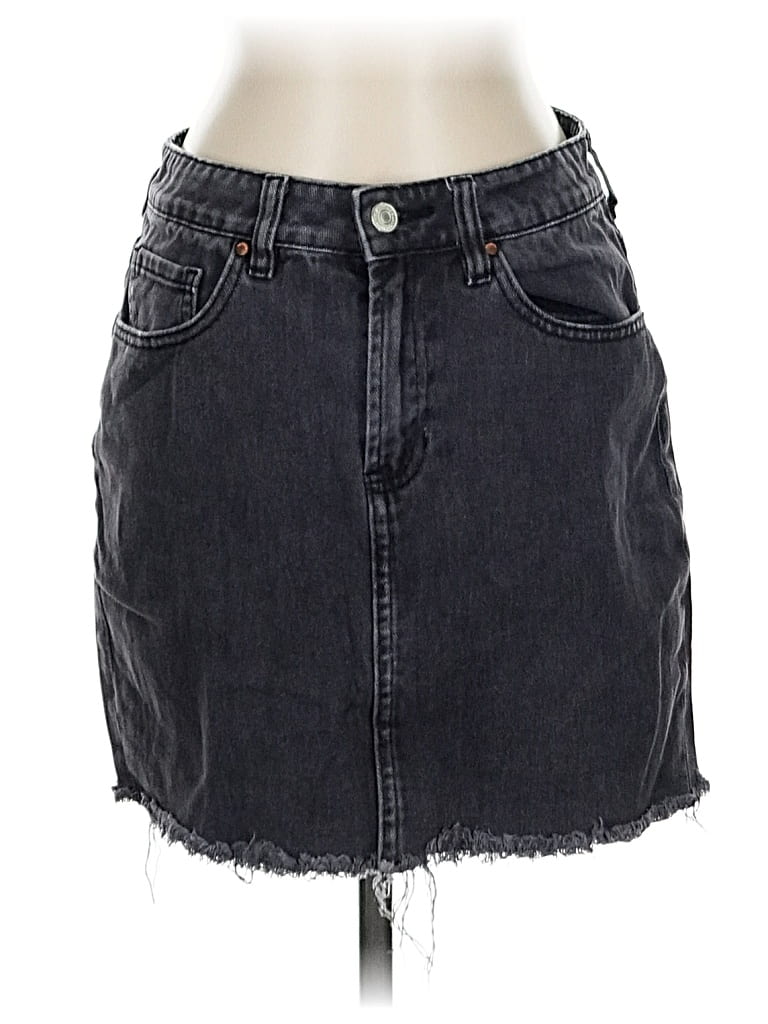 Pre-owned Pacsun Denim Skirt In Black