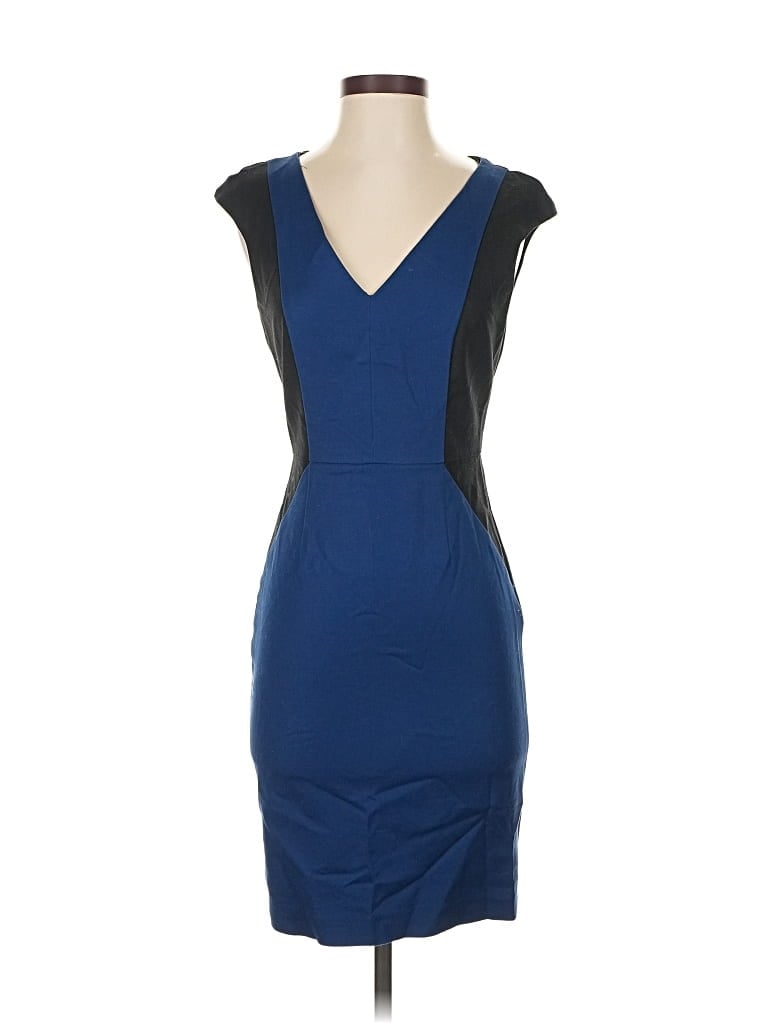 Pre-owned Zara Basic Cocktail Dress In Blue