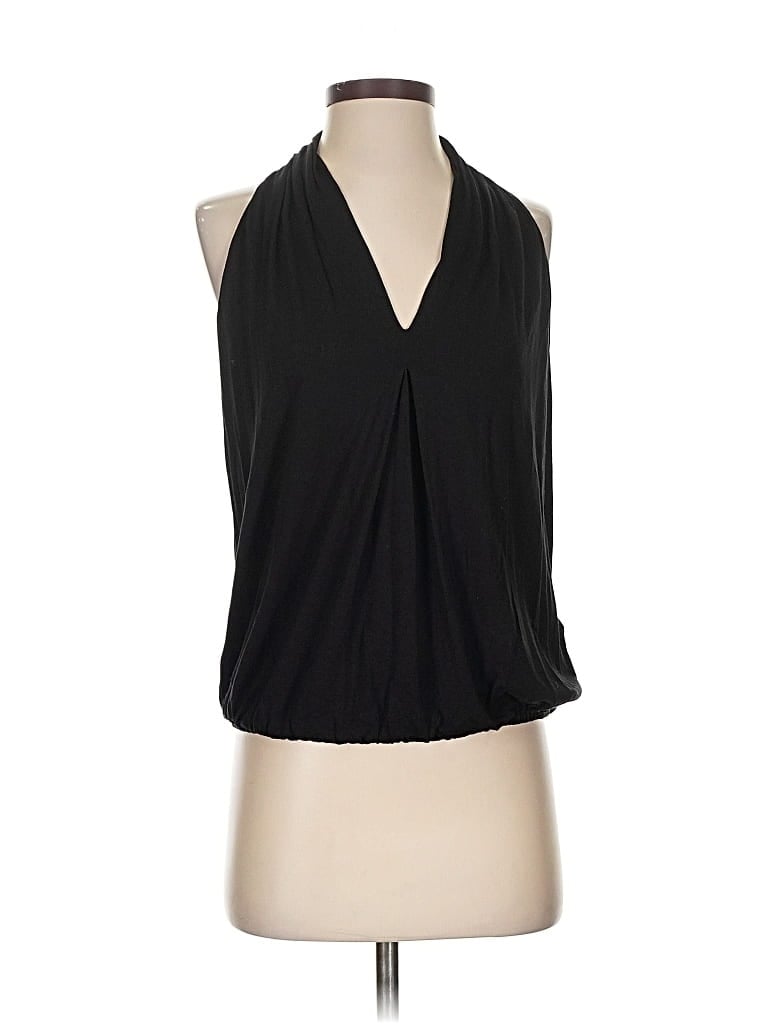 Pre-owned Max Studio Sleeveless Blouse In Black