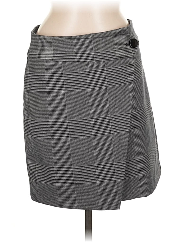 Pre-owned Ann Taylor Loft Casual Skirt In Gray