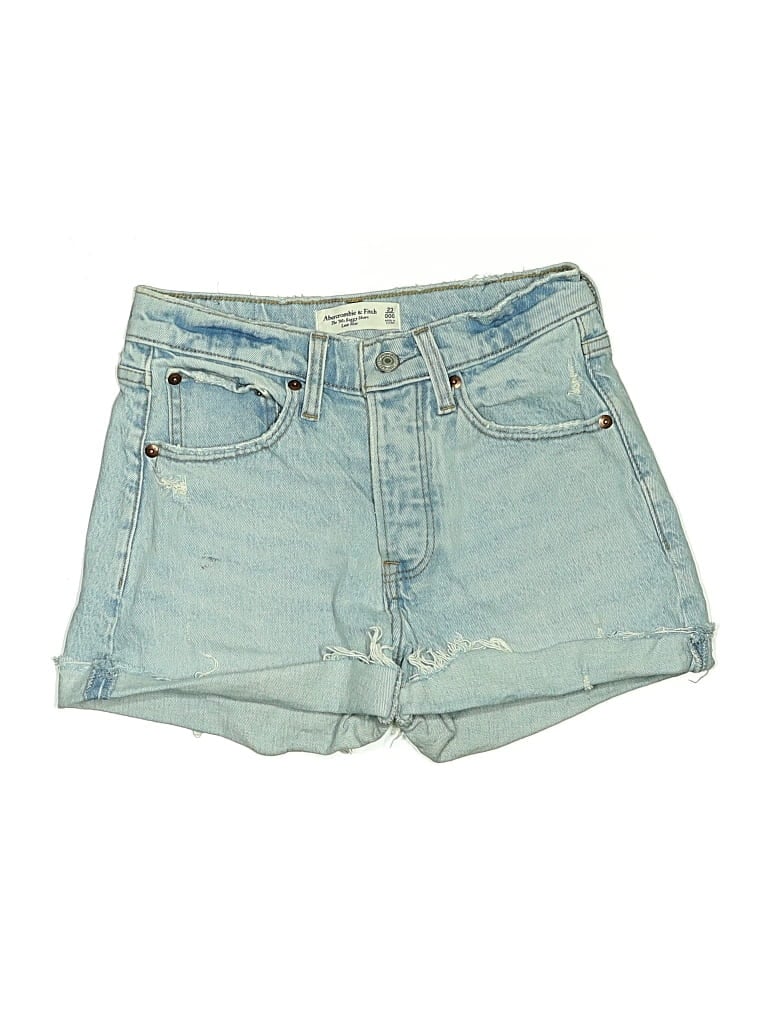 Pre-owned Abercrombie & Fitch Denim Shorts In Blue